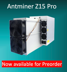 Bitmain Antminer Z15 Pro 840ksol/s 2560W Zcash Miner With PSU